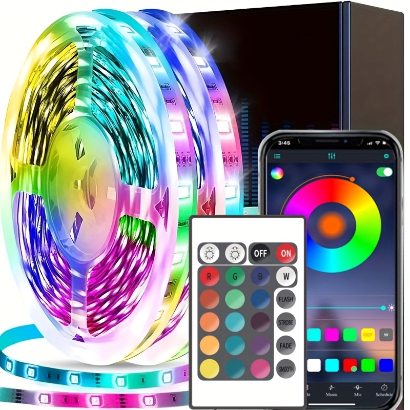 Smart Home Llm - أضواء LED RGB قطاع الموسيقى الذكية