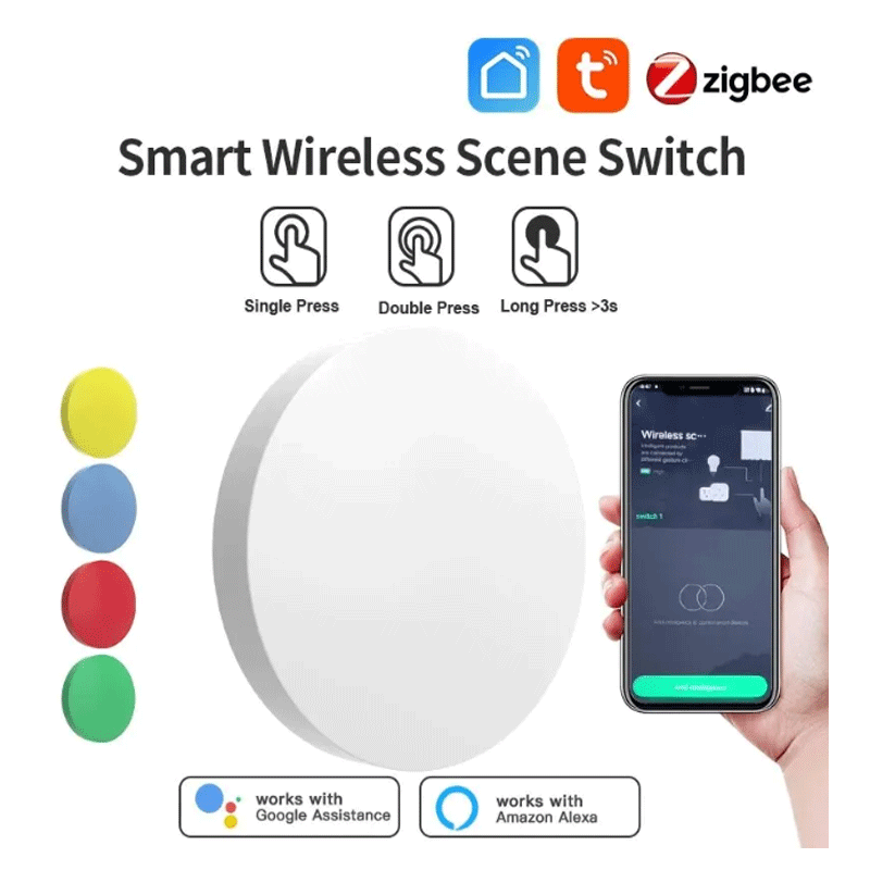 Smart Home Switch - زر ذكي لاسلكي من تويا زيجبي