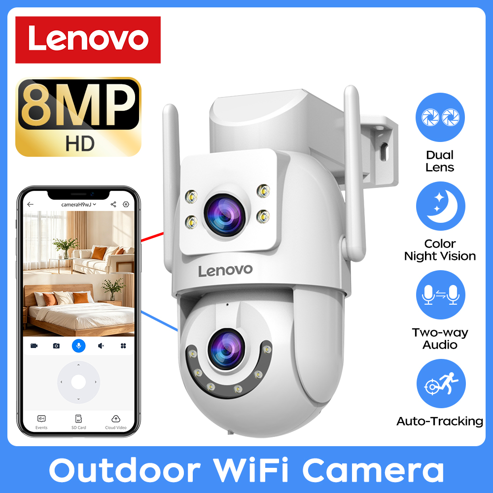 Smart Home Cctv Camera - كاميرا مراقبة خارجية من لينوفو بدقة