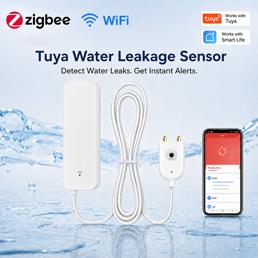 Smart Home Network - جهاز استشعار تسرب المياه بتقنية ZigBee