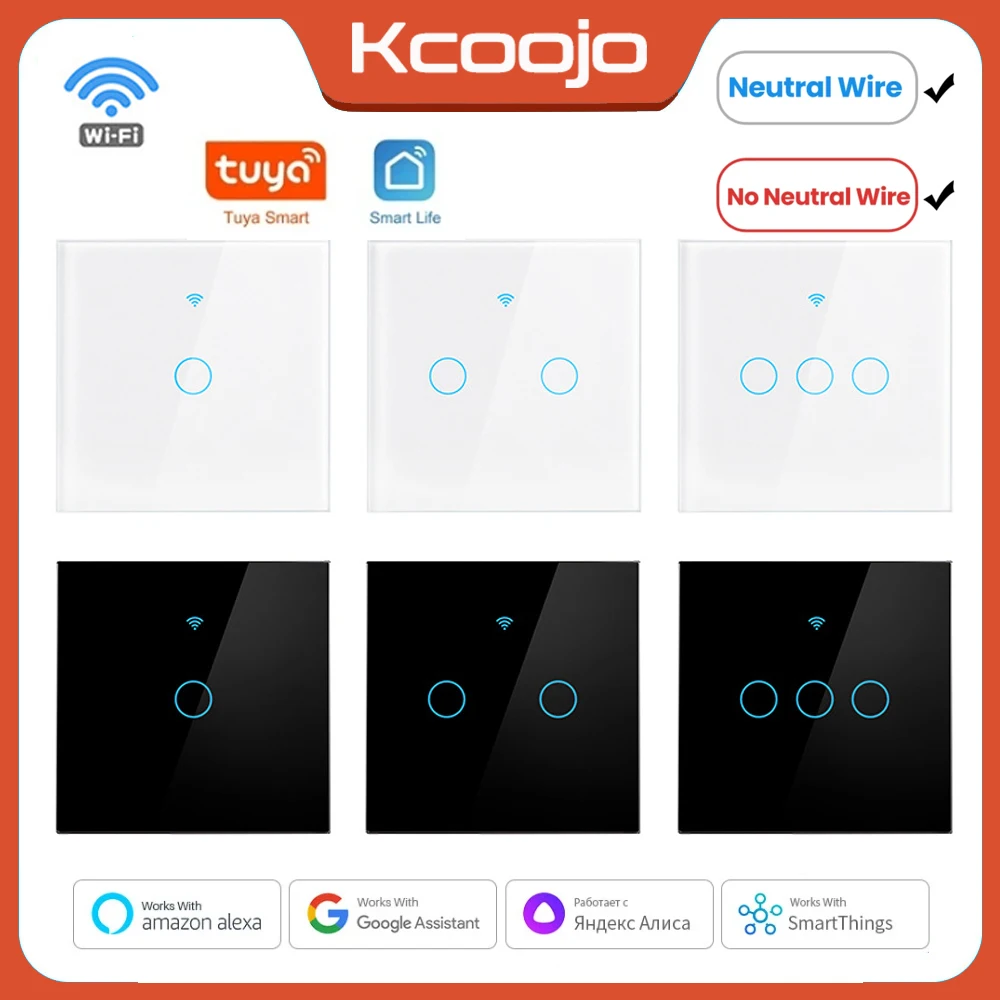 Smart Home Switch - Tuya Wifi الاتحاد الأوروبي مفاتيح ذكية