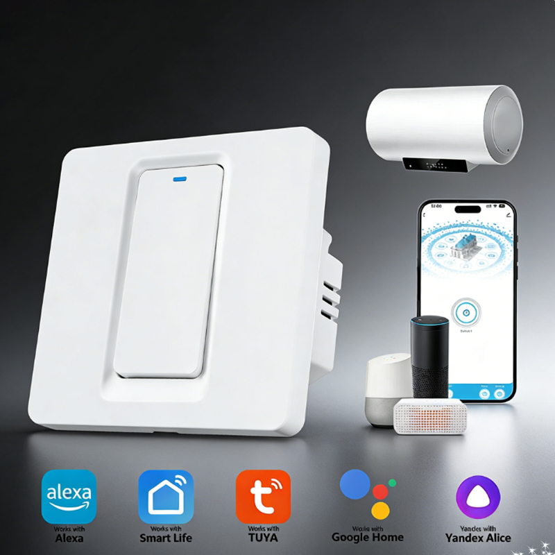Smart Home Switch - مفتاح سخان المياه الذكي/واي فاي وتحكم
