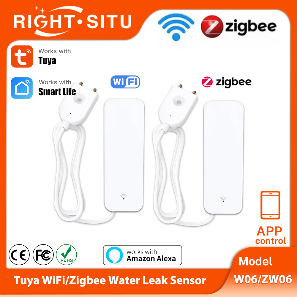 Smart Home Network - Tuya WiFi Zigbee مستشعر المياه الذكي