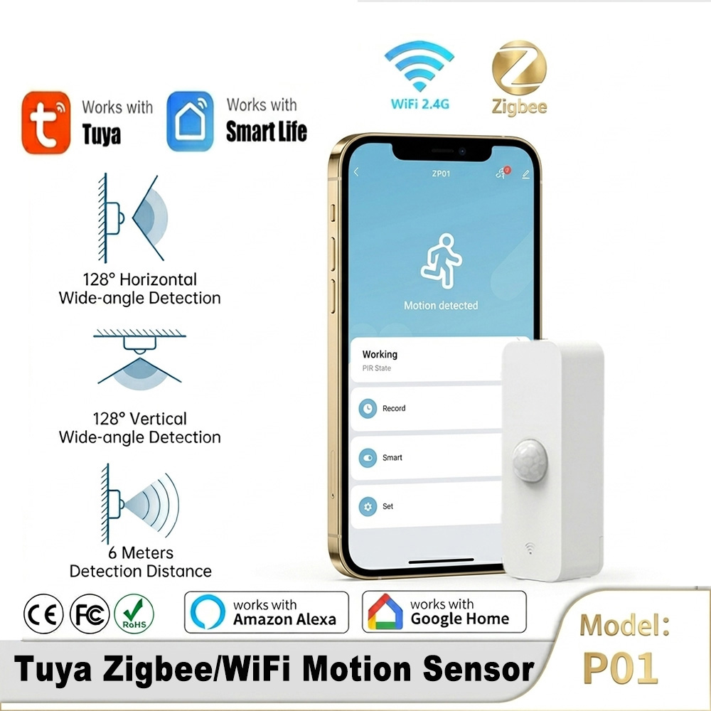 Zigbee Motion Sensor - مستشعر حركة ذكي بتقنية PIR وWiFi