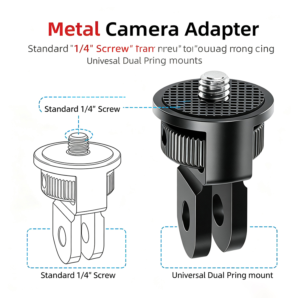 Smart Home Camera Ezviz - محول معدني CNC بخيط 1/4 
