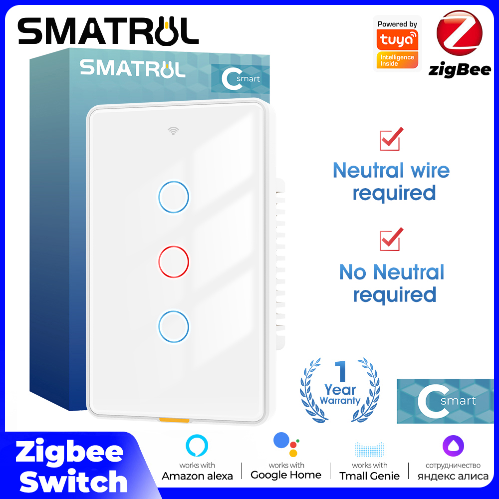 Smart Home Switch - تويا زيجبي مفتاح اللمس الخفيف الذكي