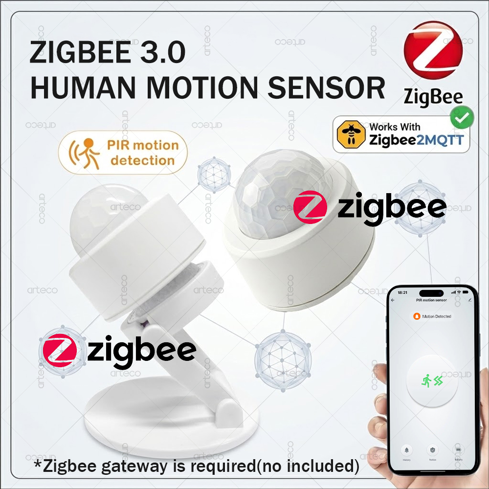 Zigbee Motion Sensor - مستشعر حركة صغير بتقنية Zigbee 3.0،