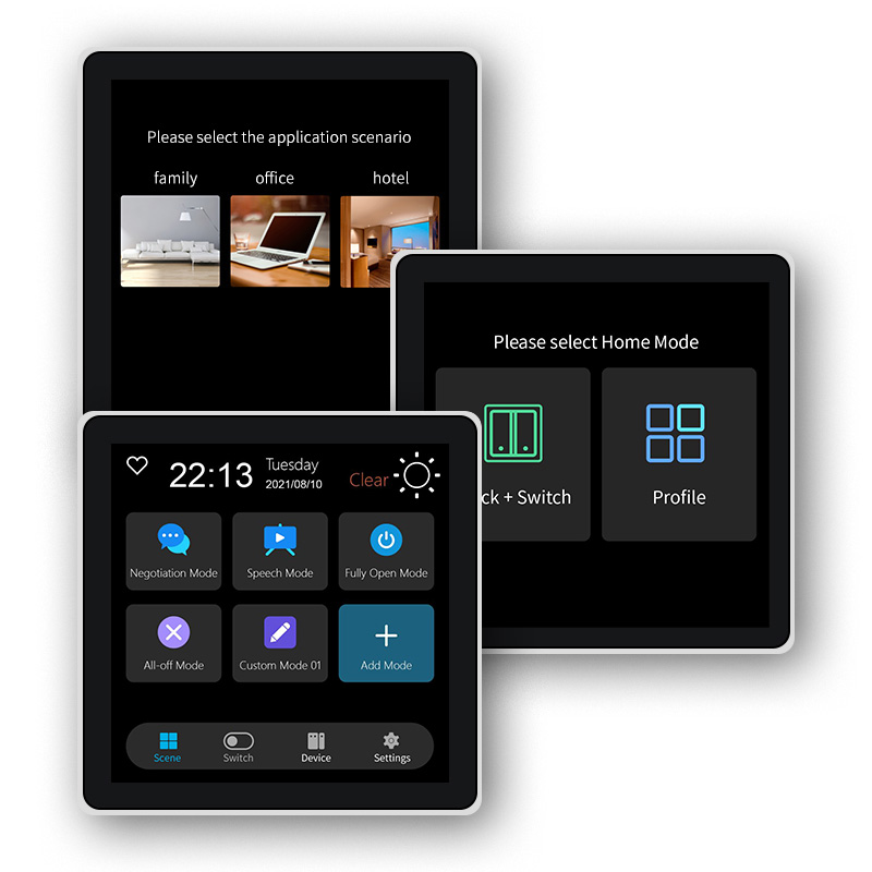 Smart Home Touchscreen Control Panel - FUERS 4 بوصة تعمل باللمس متعددة