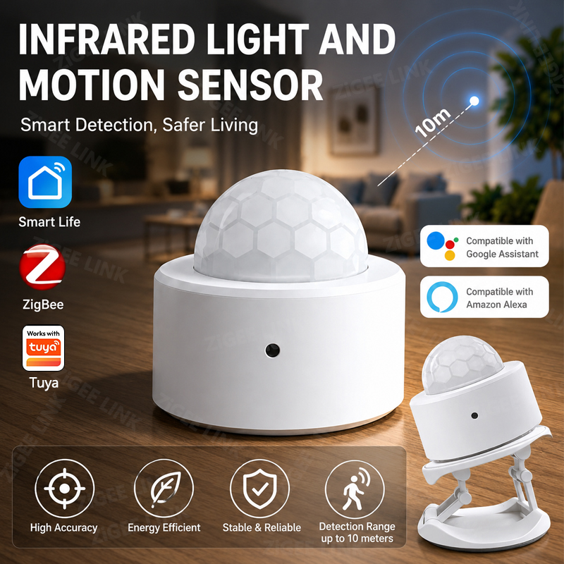 Zigbee Motion Sensor - مستشعر حركة لاسلكي ZigBee 3.0 PIR