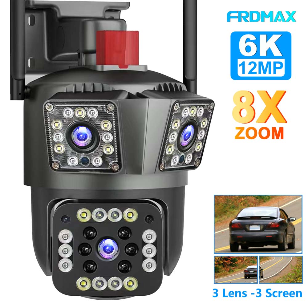 Smart Home For Windows - كاميرا مراقبة 12MP 6K WiFi ،