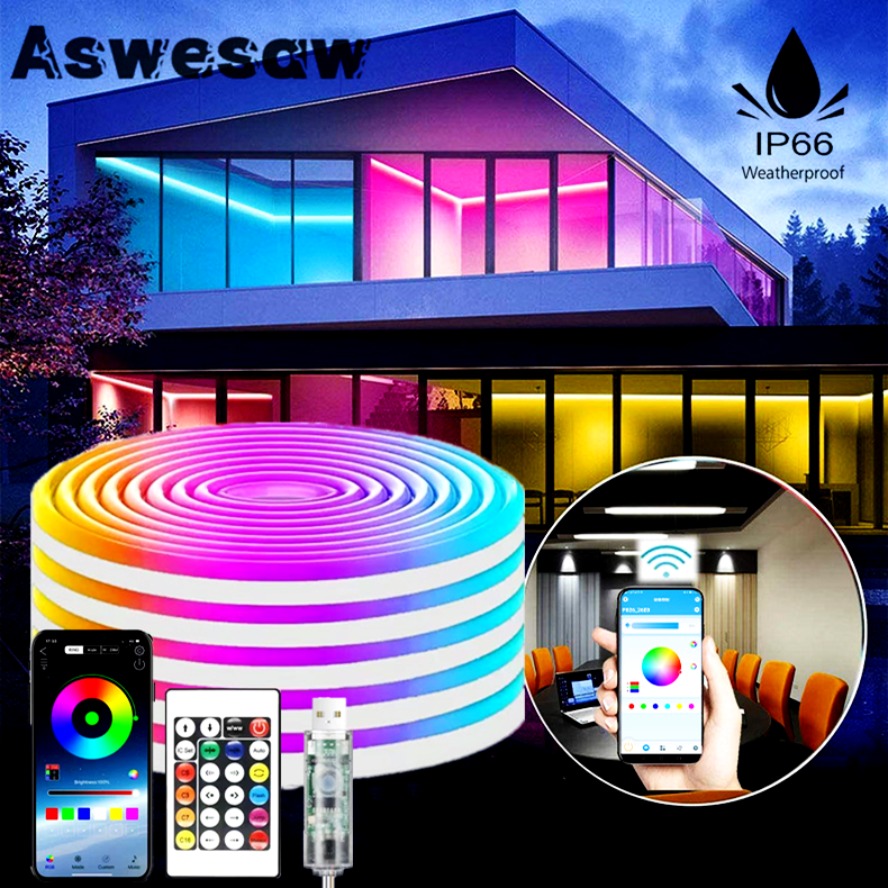 Smart Home Llm - 5 متر USB التحكم الذكي RGB