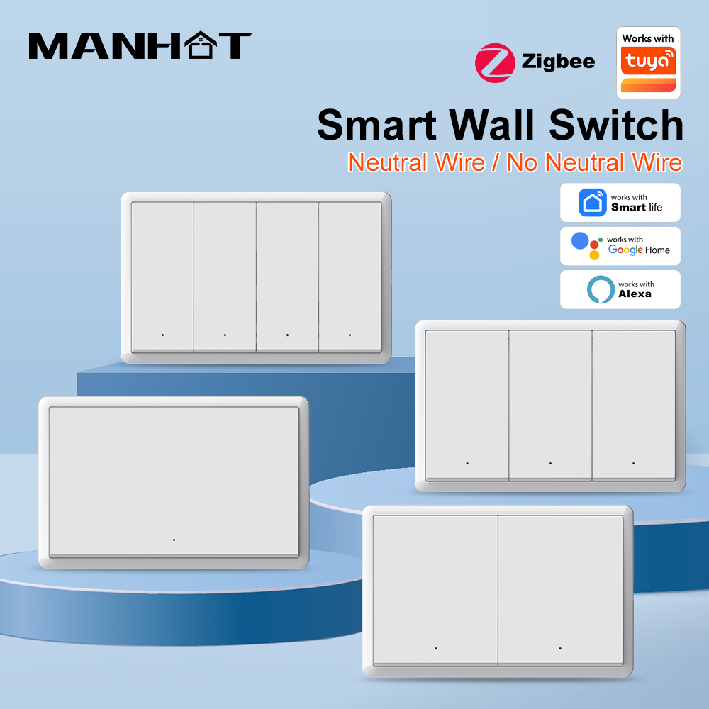 Smart Home Switch - مفتاح إضاءة ذكي من MANHOT بتقنية