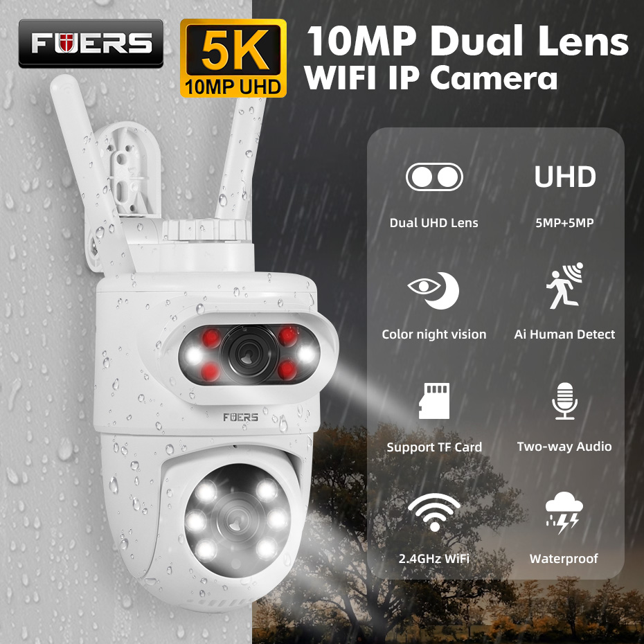Smart Home Camera Ezviz - FUERS 5K 10MP عدسة مزدوجة كاميرا