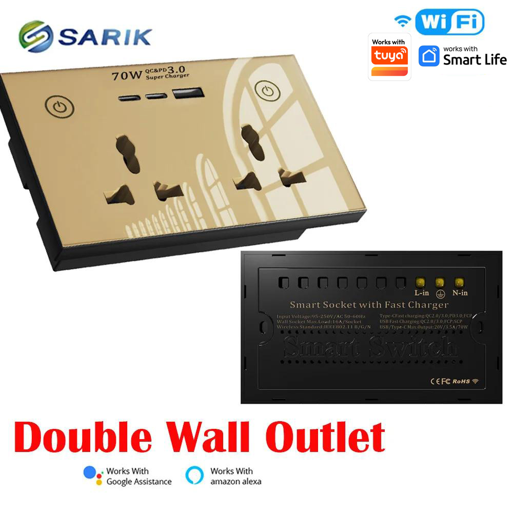 مقبس حائط ذكي للمنزل يعمل بالو - مراجعة Smart Home Touchscreen Control Panel وسعره