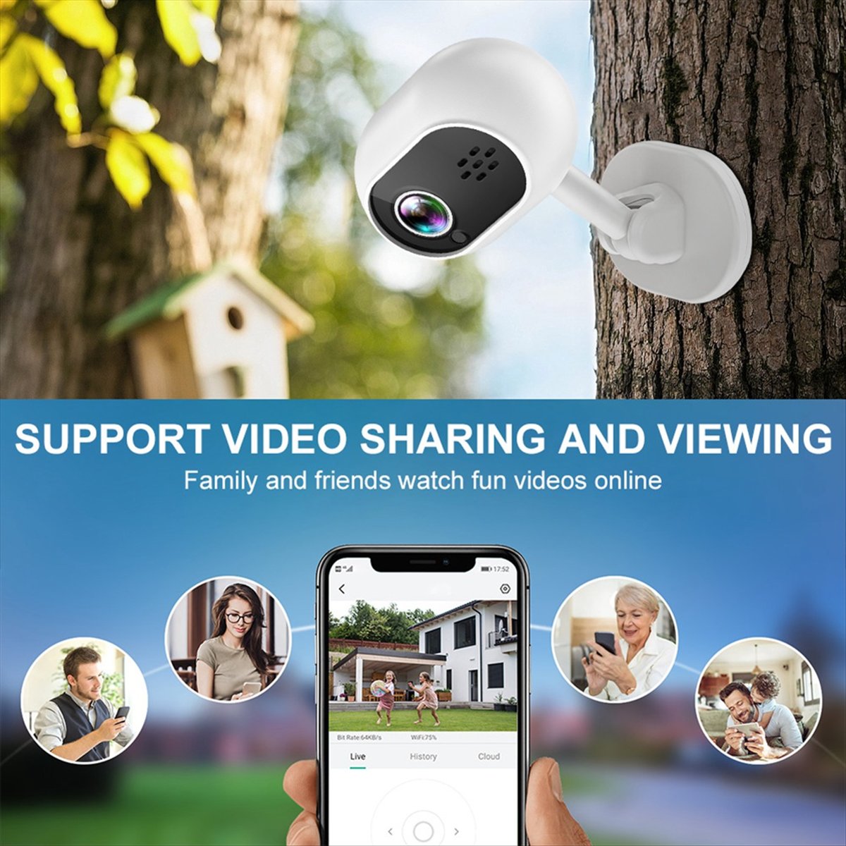كاميرا واي فاي ذكية صغيرة A4 ب - مراجعة Smart Home Cctv Camera وسعره
