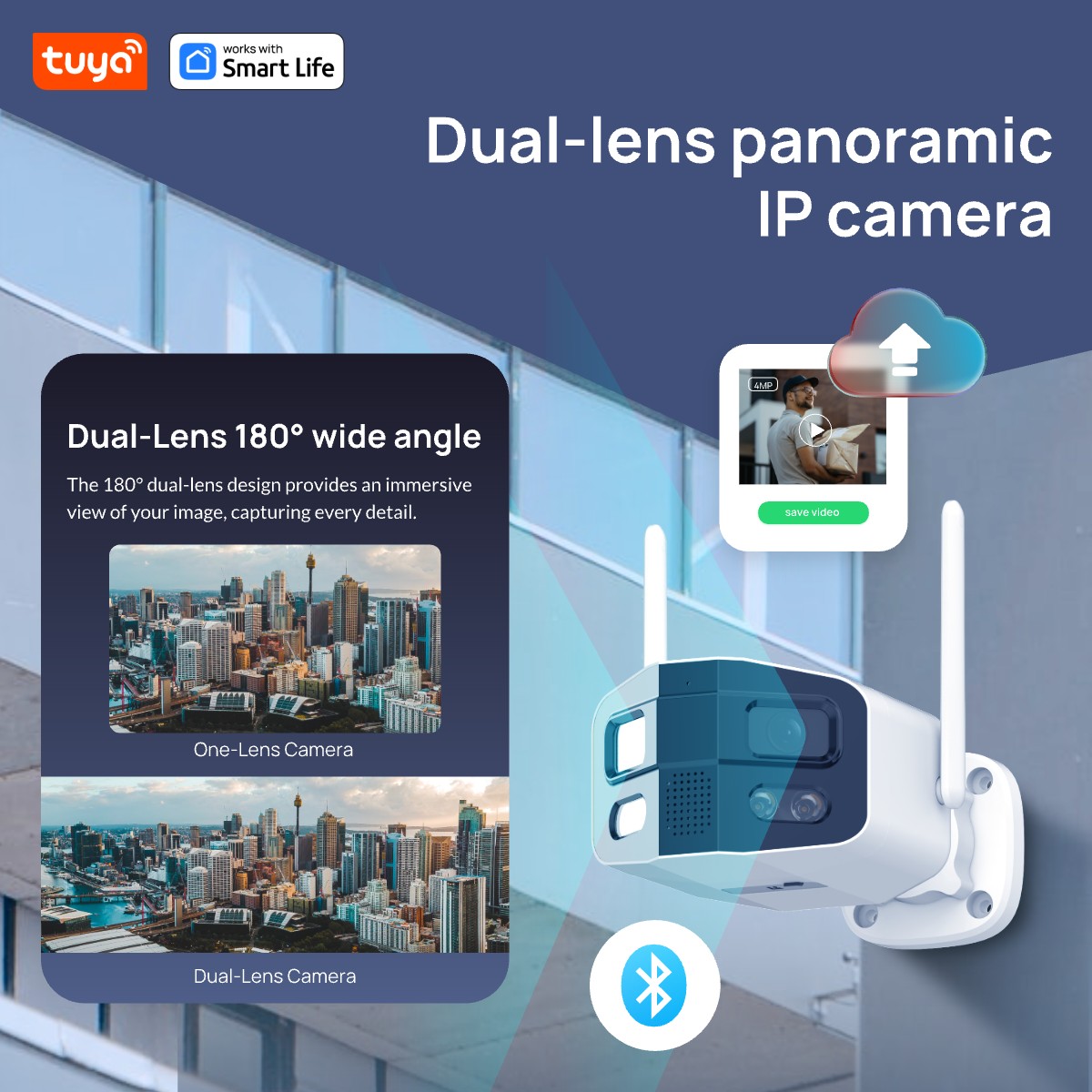 تويا سمارت 4MP 2.5K عدسة مزدوج - مراجعة Smart Home Camera Ezviz وسعره