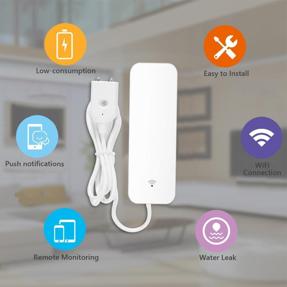 Tuya WiFi مستشعر تسرب المياه،  - مراجعة Smart Home Network وسعره