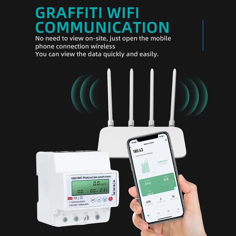 عداد طاقة شمسية ذكي واي فاي 4P - مراجعة Smart Home Energy Monitor وسعره