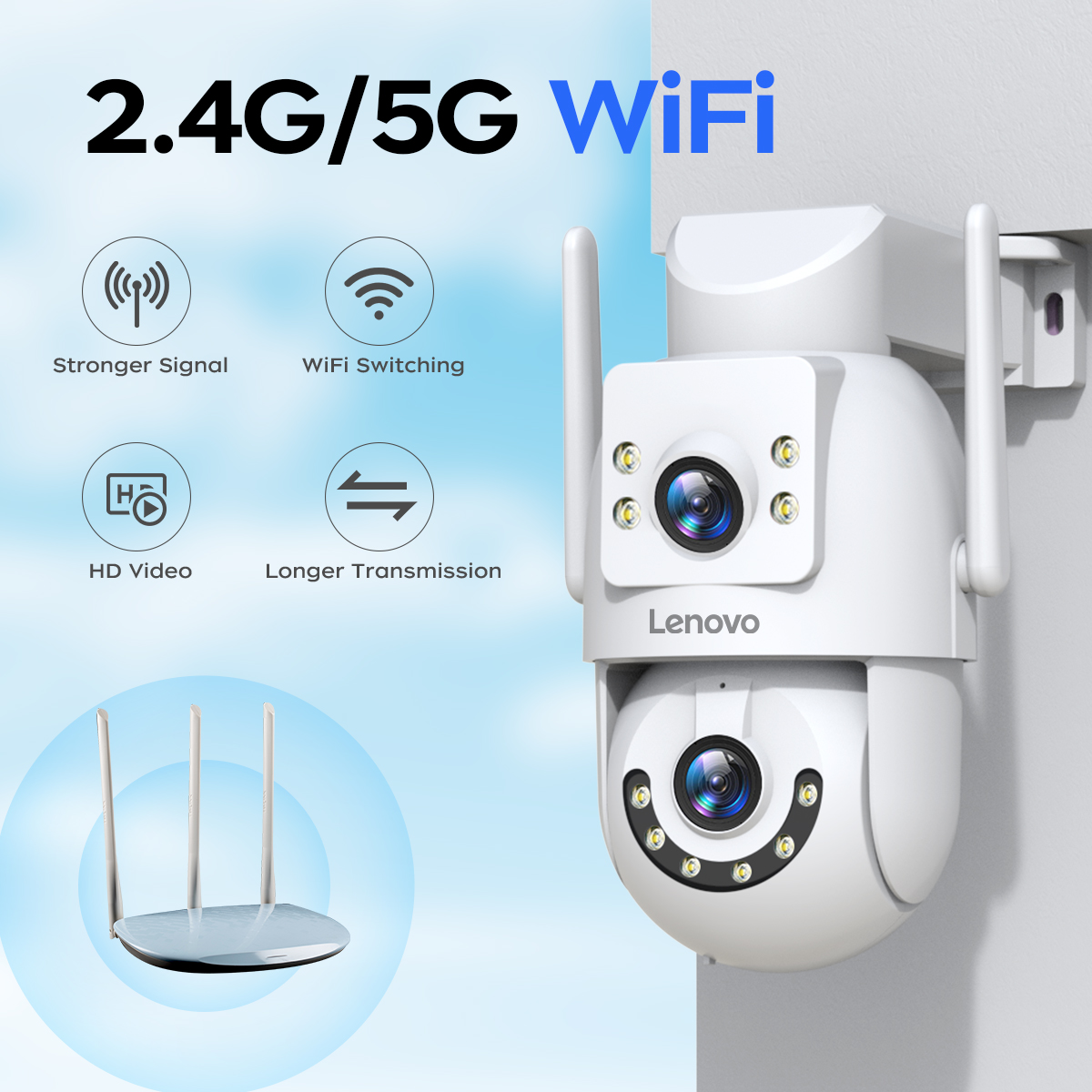 كاميرا لينوفو HD PTZ خارجية 6M - مراجعة Smart Home Camera Ezviz وسعره
