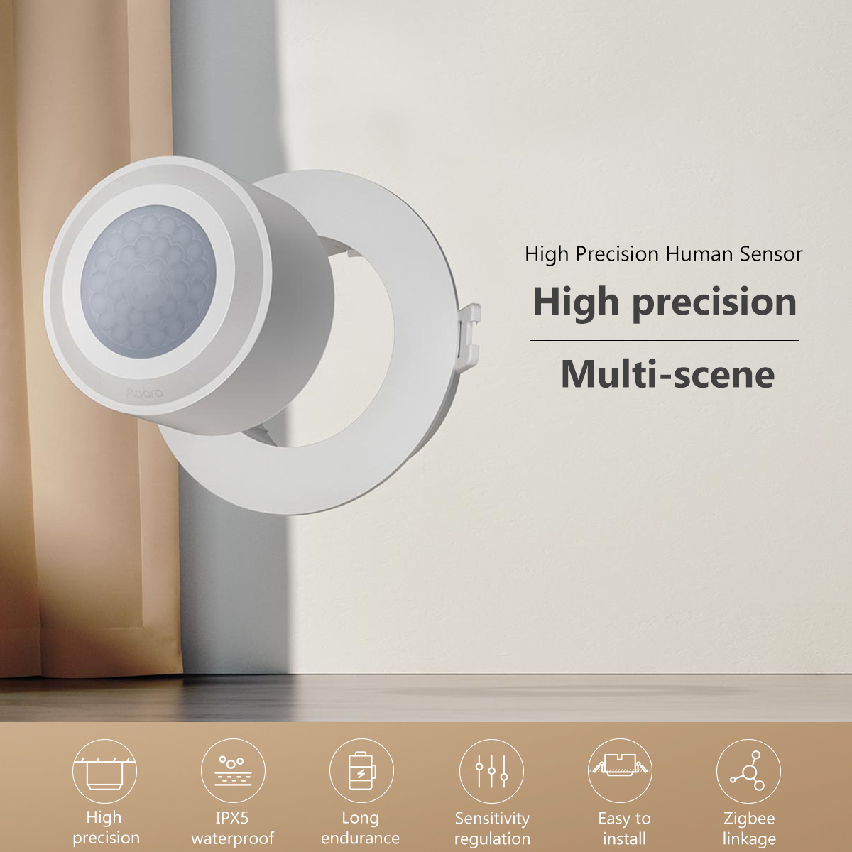الأصلي Aqara عالية الدقة الإنس - مراجعة Zigbee Motion Sensor وسعره