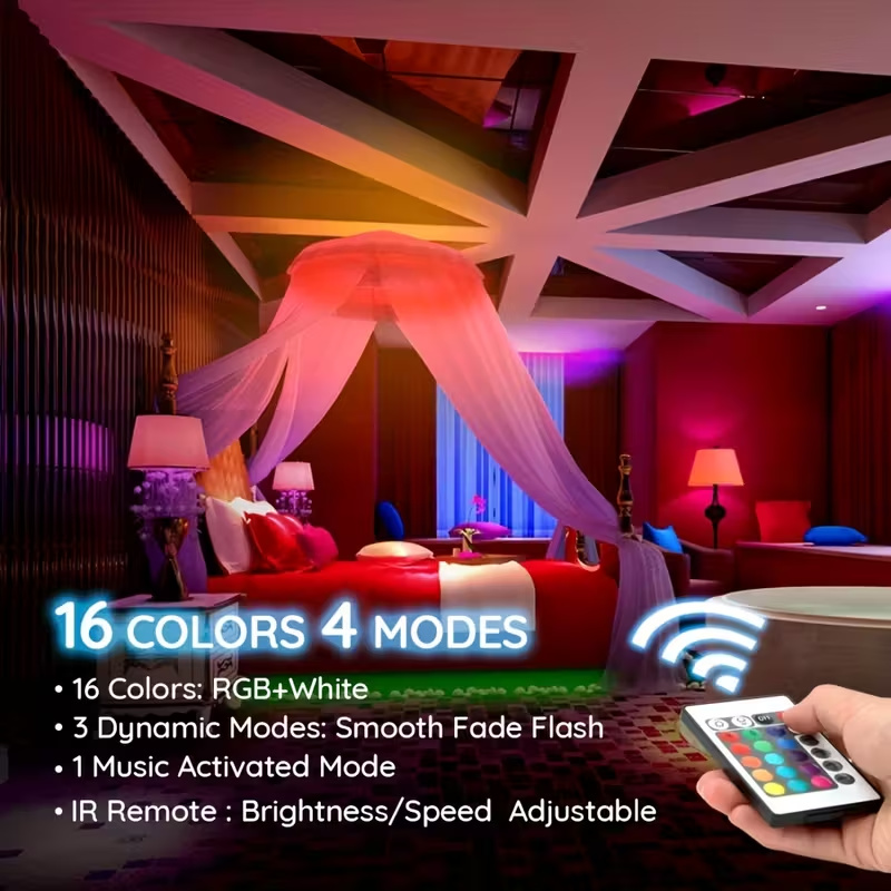 شريط إضاءة LED ذكي مع جهاز تحك - مراجعة Smart Home Llm وسعره