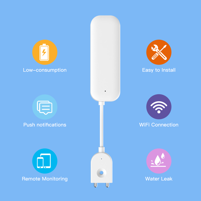 Tuya WiFi زيجبي استشعار المياه - مراجعة Smart Home Network وسعره