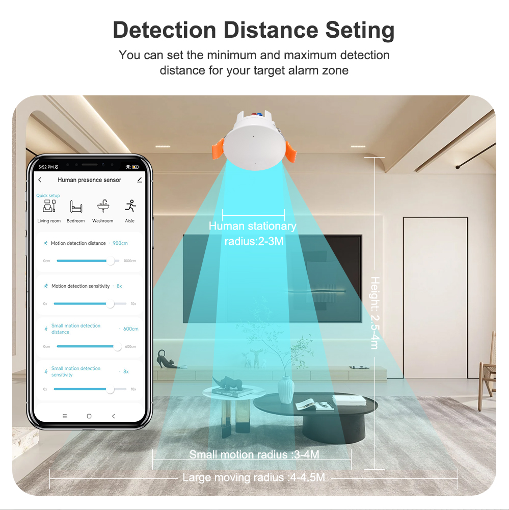 زيجبي MmWave الرادار وجود الإن - مراجعة Zigbee Motion Sensor وسعره