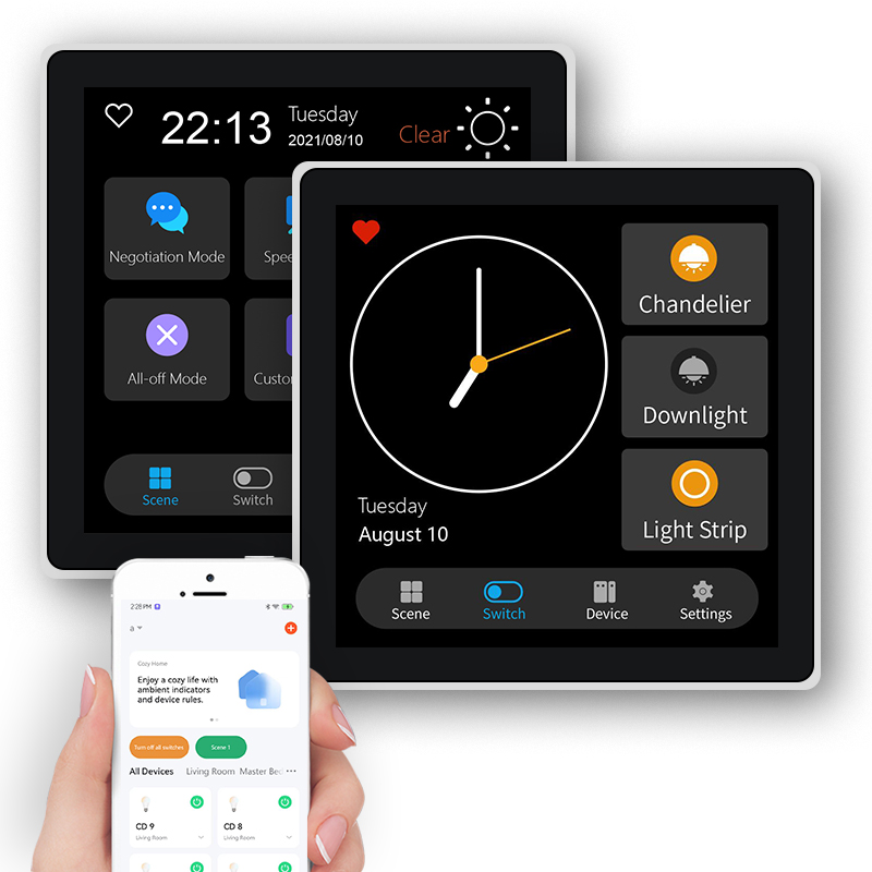 FUERS 4 بوصة تعمل باللمس متعدد - مراجعة Smart Home Touchscreen Control Panel وسعره
