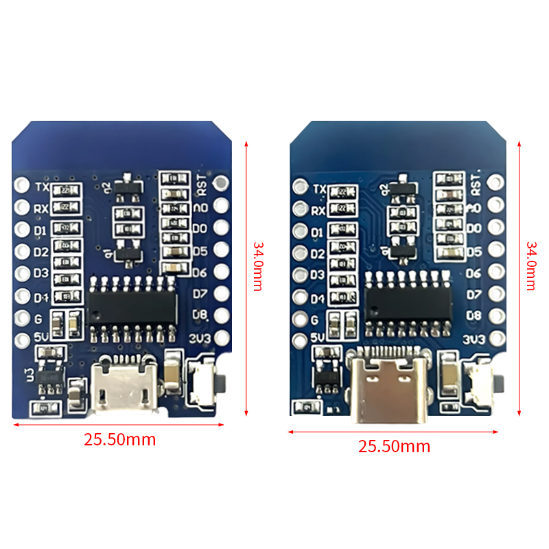XCW WeMos D1 Mini TYPE-C/Micro - مراجعة Smart Home Esp8266 وسعره