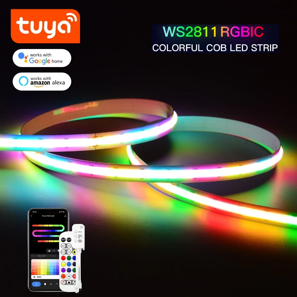 الذكية TUYA WS2811 RGB IC Drea - مراجعة Smart Home Llm وسعره