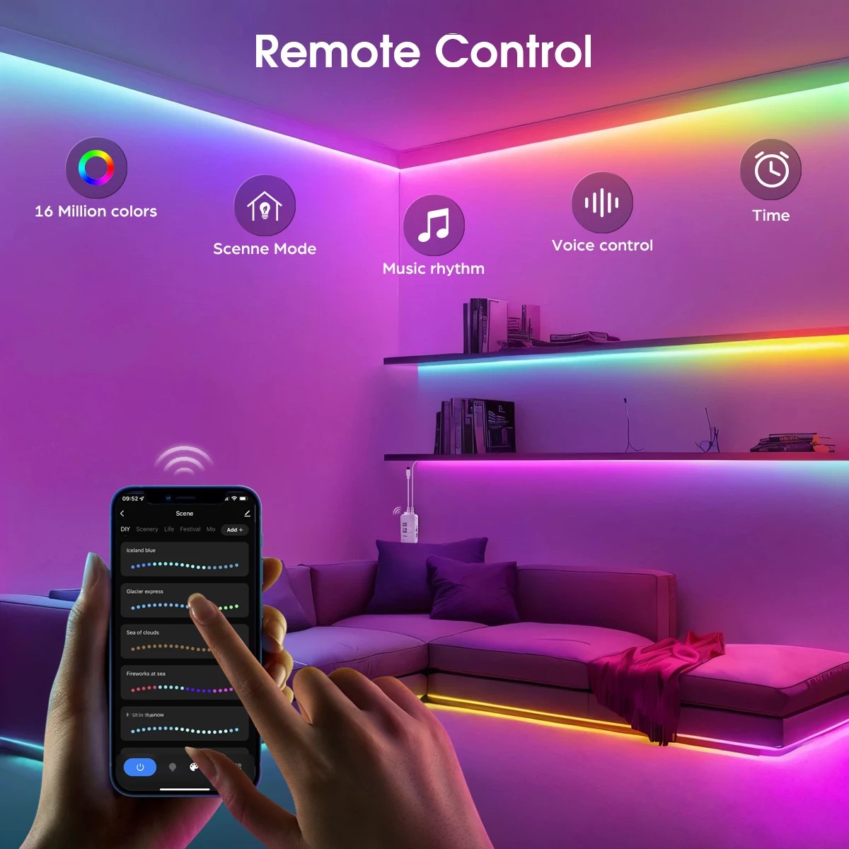 الذكية TUYA WS2811 RGB IC Drea - مراجعة Smart Home Llm وسعره