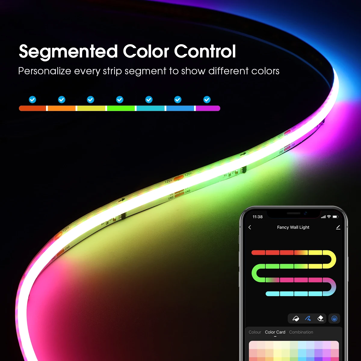 الذكية TUYA WS2811 RGB IC Drea - مراجعة Smart Home Llm وسعره