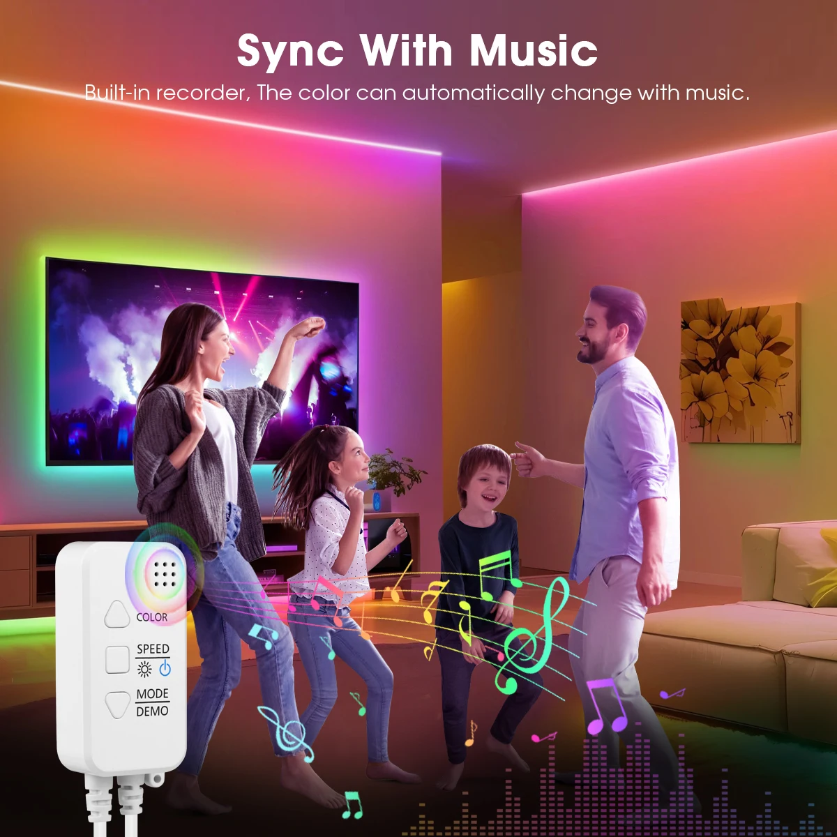 الذكية TUYA WS2811 RGB IC Drea - مراجعة Smart Home Llm وسعره