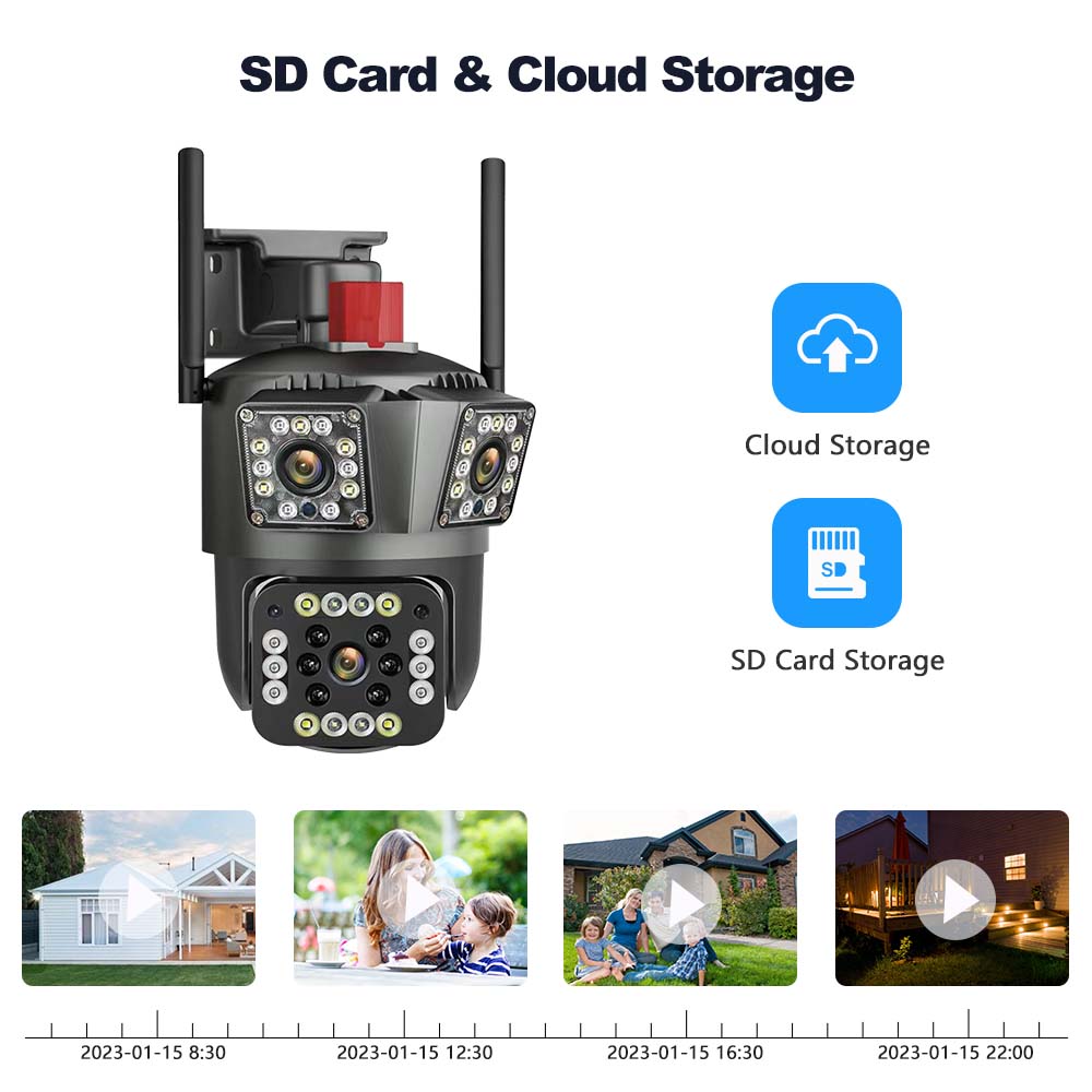 كاميرا مراقبة 12MP 6K WiFi ، ت - مراجعة Smart Home For Windows وسعره