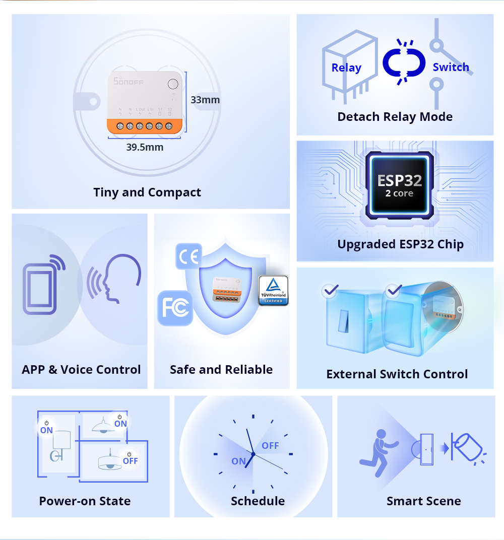 مفتاح ذكي واي فاي Sonoff Mini  - مراجعة Smart Home Remote وسعره